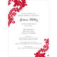 Red Damask Invitations Image 9 of 12